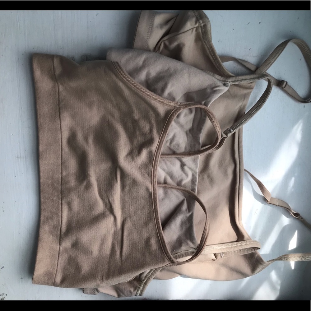 LOT- 3 gap nude sports bras